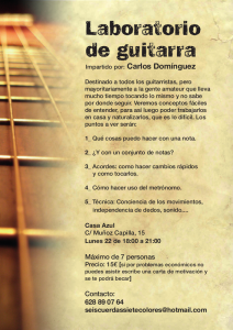 Cartel Laboratorio Guitarra